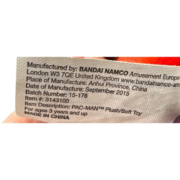 '2015 Ms Pacman Approx. 7" Blinky The Red Ghost by Toy Factory - Picture 7 of 7